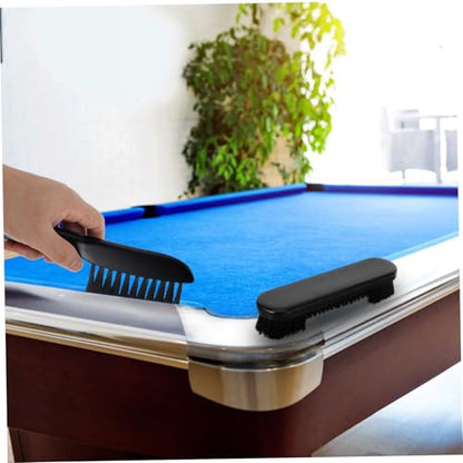 1 Set Pool Table Cleaning Brush Kit Nylon Bristle Tabletop Sweeping Tool for Felt and Rail Cleaning Essential Billiards Accessories for Home Use