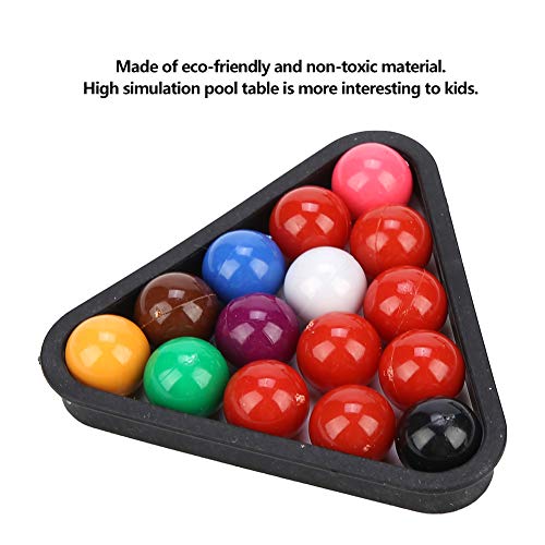 Alomejor Mini Tabletop Pool Set Portable Mini Pool Table Improve Hand Eye Coordination for Adults Kids and Toddlers