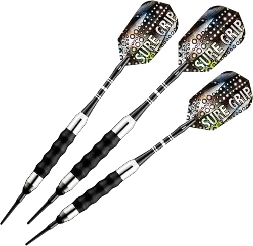 Viper Sure Grip Soft Tip Darts - color: Black, size: 20 Grams
