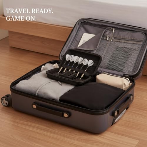 Hard Shell Dart Case for 6 Darts, EVA Construction, Compact Travel Storage Wallet for League Matches and Home Organization (1 PC)