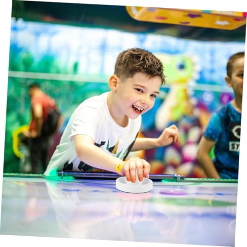 BESTonZON 1set Hockey Game Parts Strikers and Pucks Kit for Tabletop Ice Hockey Includes White Cloths and Pucks for Family Entertainment and Parties