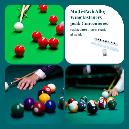 Pool Cue Rack Cue Sticks Wall Rack with Screws Space Saver Professional Wall Mount Billiard Pool Cue Holder for Clubhouse