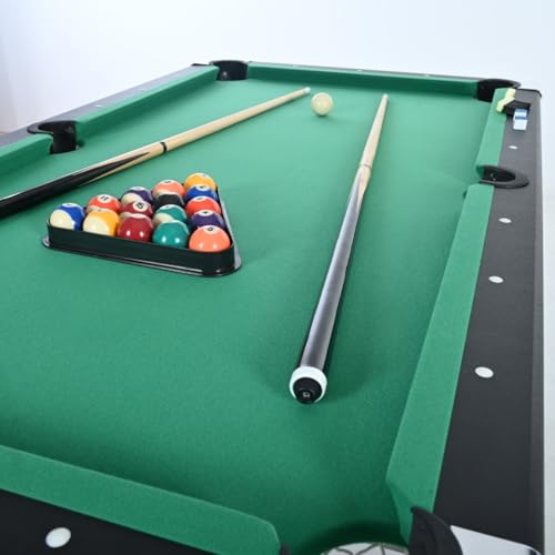 63.8" Foldable Pool Table — 5' Table Tennis-Style Playfield, Complete Accessory Set, Sturdy MDF & Steel Frame — Portable & Space-Saving for Game Rooms, Dining Areas & Family Fun