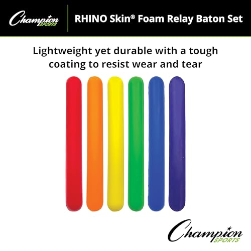 Champion Sports Foam Relay Baton Set