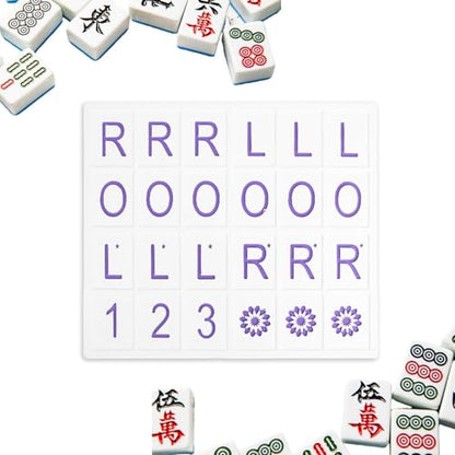 Mahjong Solo Practice Board - Solo Mahjong Board,18.5 * 16cm, Portable Tile Pattern Learning & Strategy Practice Boards for Beginners and Advanced Players - color: Purple