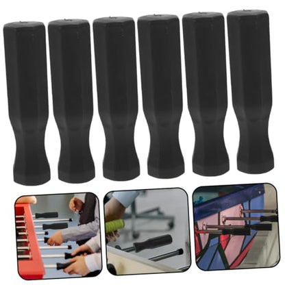 Mikikit 6pcs Foosball Table Handles Nonskid Replacement Grips for Table Soccer Easy to Install Professional Parts for Enhanced Game