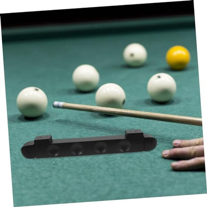 POPETPOP 4-Hole Wall-Mounted Pool Cue Rack Solid Wood Billiard Cue Holder Storage for 2 Convenient Organizer for Game Rooms and Billiard Tables
