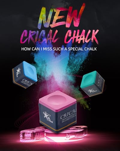 CRICAL Portable Magnetic Pool Chalk Holder Square Chalk Cube Holder Billiard Cue Accessory Gift Idea - color: CL-Chalk Green