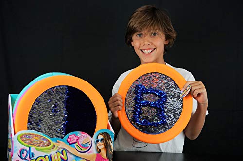 JA-RU Sequin Flyer Soft Frisbee-Disk Toy (1 Frisbee Assorted) Flying Disc for Kids and Adults, Boys and Girls. Beach Pool Indoor and Outdoor Throwing Games. Birthday Gifts - size: 1 Unit