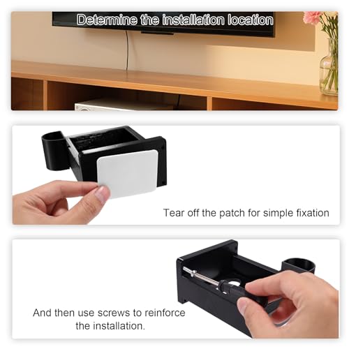 Wall Mount Shelf for Nex Playground Console & Remote, Easy Install Gaming Organizer Secure TV Mount Stand for Kids & Families