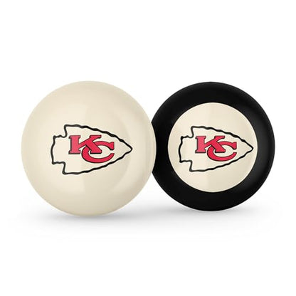 Imperial NFL Logo Cue Ball & 8 Ball Combo Set - color: Kansas City Chiefs, White