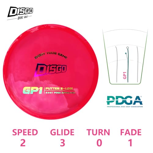 DISGO Disc Golf Disc Set- 170-178g Glow-in-The-Dark Disc | Putter, Midrange, and Driver | Professional Golf Discs for Outdoor Games & Competition PDGA Approved - color: CR SET