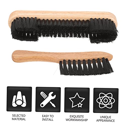 POPETPOP Billiards Pool Table Brush Kit 1 Brush Set Felt and Rail Cleaner for Dust Removal Pool Table Cleaning Tool
