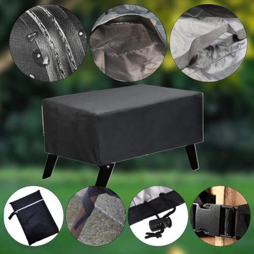 Foosball Table Cover Waterproof Dust Proof Protection, Oxford Cloth for UV Resistant for Indoor Outdoor Use, Fits Most Standard Tables 64x45x19 Inch, Black