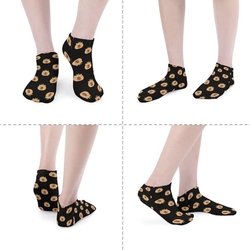 5 Pairs Women’s Low Cut Ankle Socks, Soft Athletic No Show for Running Yoga Daily Wear - color: Picture (20)
