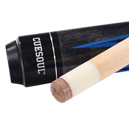 CUESOUL 19oz Pool Cue Sticks with Hard Pool Cue Case - color: E104-E102