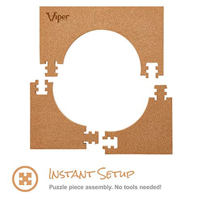 Viper Wall Defender II Dartboard Surround, Cork Lined Dart Board Wall Protector, Reversible EVA Foam Dartboard Backboard, Fits 17.75 and 18 Inch Boards