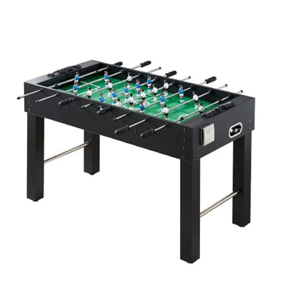 47Inch Large Foosball Table Multifunction Gaming Table Competition Sized Foosball Desk for Adults Full Size Soccer Game Table for Family Night/Game Room/Party
