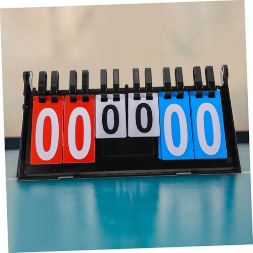 LIOOBO Portable Table Top Basketball Scoreboard Tennis Scorekeeper for Net Flip Scoreboard for Games