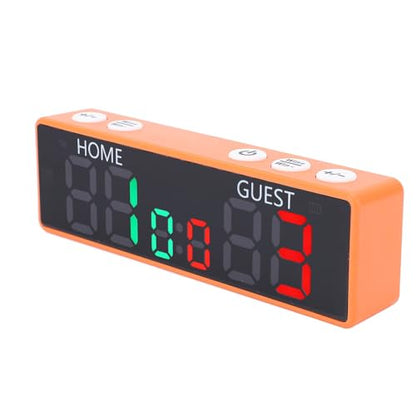 Mini Digital Scoreboard, LED Portable Tabletop Scoreboard, 6 Digits Game Points 0-99 Battery Powered Electronic Scoreboard with Buzzer for Table Tennis, Shuffleboard