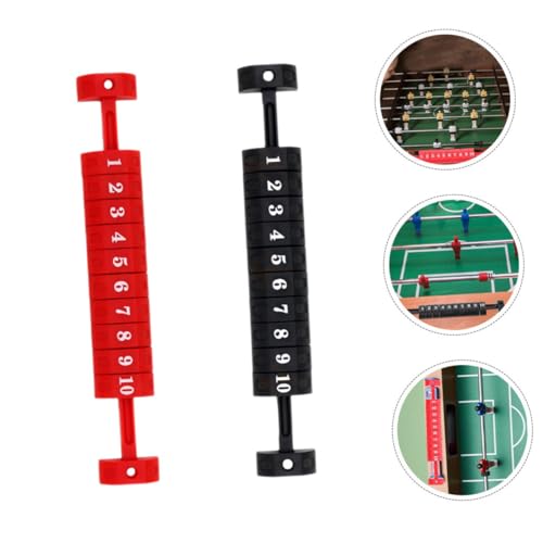 Toddmomy 4Pcs Foosball Score Keepers Durable Table Football Scoring Counters Black Red Lightweight Design for Easy Use for Desktop Games and Fun Competitions