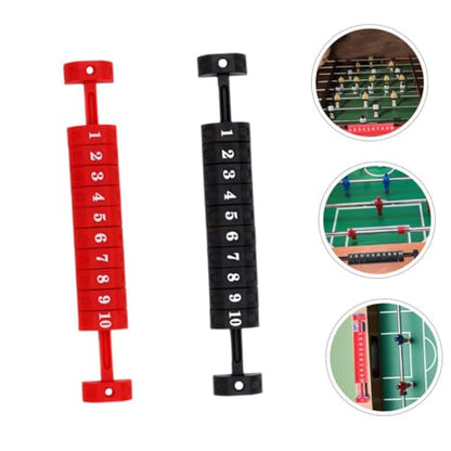 Toddmomy 4Pcs Foosball Score Keepers Durable Table Football Scoring Counters Black Red Lightweight Design for Easy Use for Desktop Games and Fun Competitions