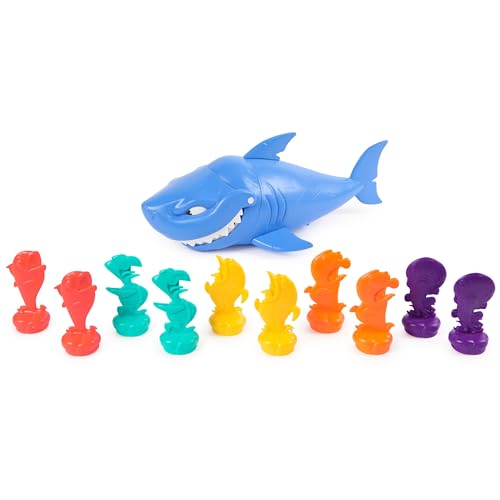 Spin Master Games, Shark Strike, Bowling Game with Wind-Up Jaw-Chomping Action, Easy Activity Toy for Preschoolers, Fun for Kids & Family, 2-4 Players, for Ages 5 & Up