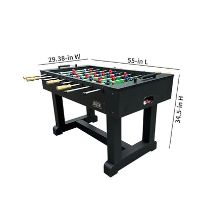 KICK Brigade 55" Foosball Table – Professional Full-Size Indoor Game Table - color: Black