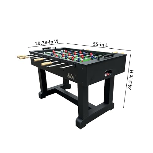 KICK Brigade 55" Foosball Table – Professional Full-Size Indoor Game Table - color: Black