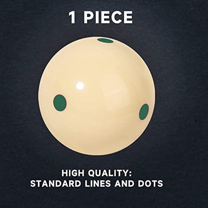 Champion 2-1/4" Billiard Practice Training Pool Cue Ball - color: 6 Green Dot