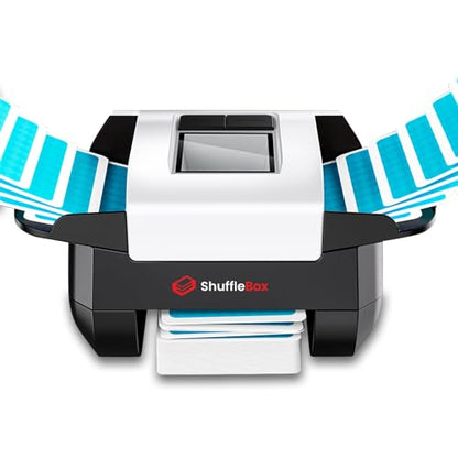 ShuffleBox S1 Automatic Card Shuffler with 2000mAh Rechargeable Built-in Battery, 2 Deck Ultra Quiet Shuffling Machine - color: SFB-S1LITE