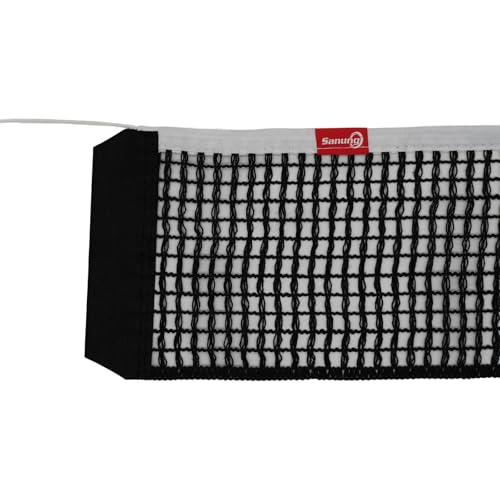 Sanung Table Tennis Net,C-Y2 Portable Ping Pong Table Thicken Replacement Net Impact Resistant for Any Standard Size Table,Black