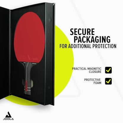 JOOLA Table Tennis Bat Infinity ITTF Approved Professional Carbon Table Tennis Bat for Advanced Players - with High-Tech Fibre, 7-Layer Bat Blade