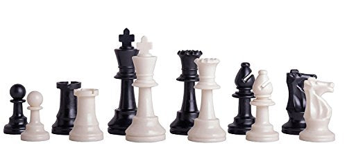 Deluxe Chess Set Combination - Triple Weighted - by US Chess Federation (Forest Green) - color: Forest Green