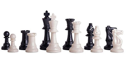 Deluxe Chess Set Combination - Triple Weighted - by US Chess Federation (Forest Green) - color: Forest Green