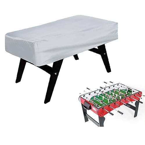 SUNSURE Black 64 x 45 x 18.8(LxWxH) inch Foosball Table Cover Soccer Table Cover Waterproof Dustproof Foosball Tables Protection Furniture Sets Cover (silver) - color: silver