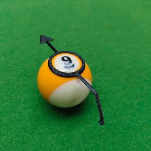 6Pack Billiards Training Aids, Cue Ball Trainer, Cue Shot Aiming Aid for 2-1/4" Balls, Billiards Accessories, Perfect for Beginners & Intermediate Players（White/Yellow/Black）