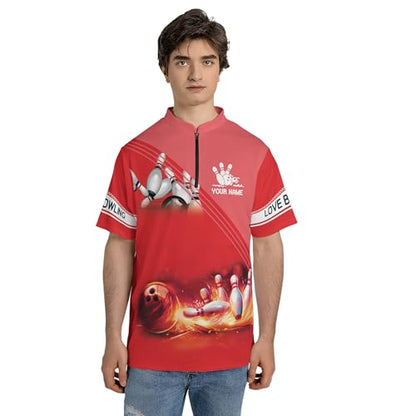 Personalized Custom Jersey for Men, Uniform Shirt for Bowling Team Gift - color: D7