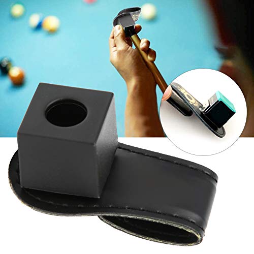 Keenso 2Pcs/Set Portable Billiard Ball Pool Chalk Holder, Magnetic Snooker Belt Clip Snooker Cue Chalk Holder Billiard Supplies