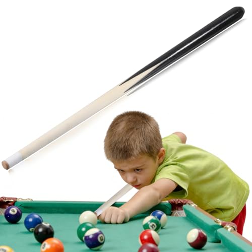 Kids Wooden Pool Cue Stick 18.89 Inch Mini Billiard Cue for Children, Short Sticks for Pool Table, Multi-Color