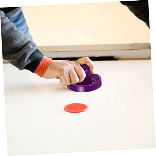 Toyvian 2sets Air Hockey Replacement Pucks and Includes Pucks and Felt Pads for Indoor Games and Boys and Girls Activities