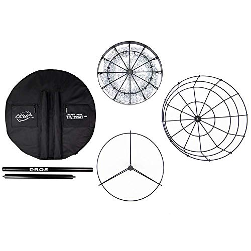 MVP Disc Sports Black Hole Pro HD 24-Chain Portable Disc Golf Basket with Transit Bag