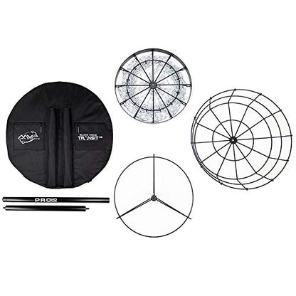 MVP Disc Sports Black Hole Pro HD 24-Chain Portable Disc Golf Basket with Transit Bag