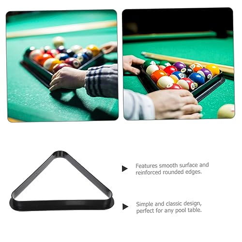 Sosoport Mini Billiard Rack Triangle for Boys and Girls Retro Style Pool Table Accessories Compact Size Billiard Triangle Frame for Pool Balls Display for Children's Games