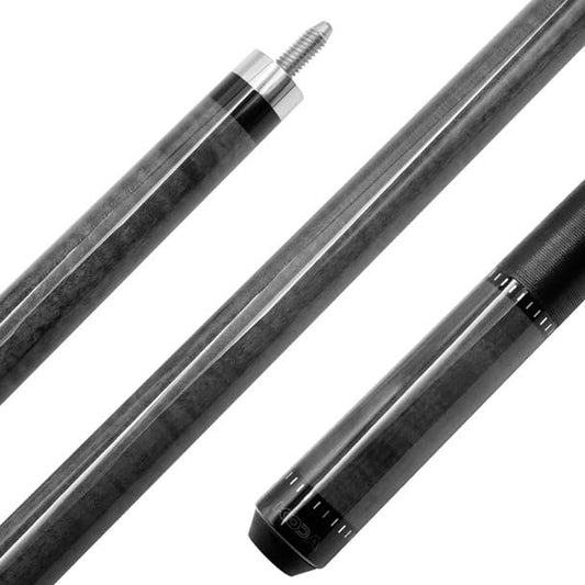 Koda KD36 Pool Cue Stick, Grey Stained Maple, Irish Linen Wrap, 21 oz, 58" 2-Piece Cue, 5/16 x 18 Joint, Hard Rock Maple Shaft