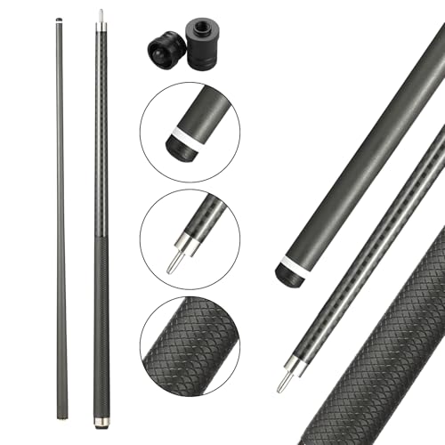 Carbon Fiber Pool Cue Stick 12.5mm Tip Billiard Carbon Fiber cue, Weight 20OZ Cue Stick, 58" Pool Table Sticks