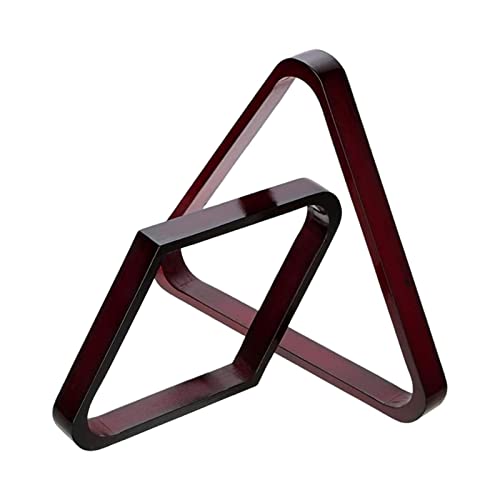 2Pcs Durable Billiard Ball Rack Set, Eight Ball Triangle Rack, Diamond,Ball Holder for Standard 2-1/4" Balls Accessories Supplies - color: Red