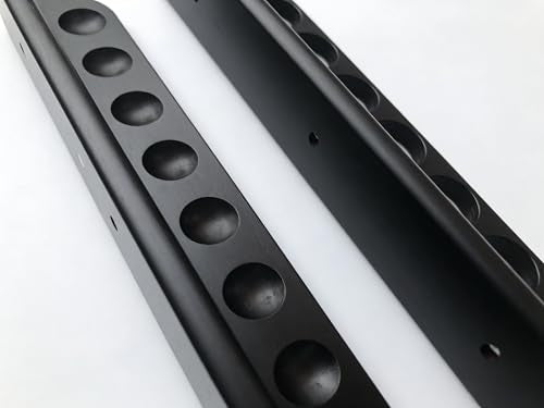 8 Pool Cue Rack, Wood Billiard Cue Rack Wall Mounted, Ideal for Pool Bars & Billiard Players