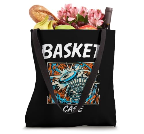 Funny Disc Golf Basket Case Retro Pop Art Tote Bag