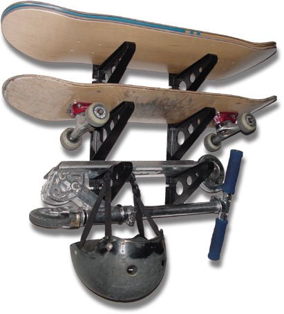 StoreYourBoard Trifecta Wall Rack, Multi-Purpose Home Storage Mount and Gear Holder